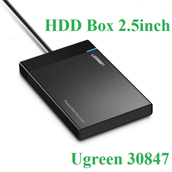 [Mã 252ELSALE hoàn 7% đơn 300K] Hộp đựng ổ cứng HDD BOX 2,5 inch USB 3.0 chính hãng Ugreen 30847 cao cấp