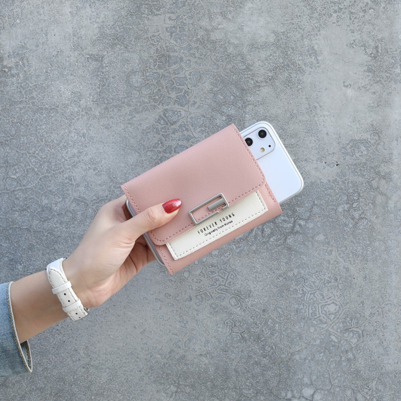 Ví Mini Có Khóa Thời Trang Dành Cho Nữ IELGY