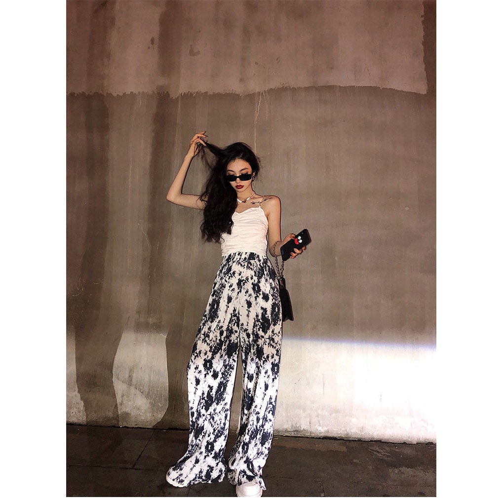 Quần Dài Ống Rộng Họa Tiết Đẹp Mắt Thời Trang Cho Nữ | BigBuy360 - bigbuy360.vn