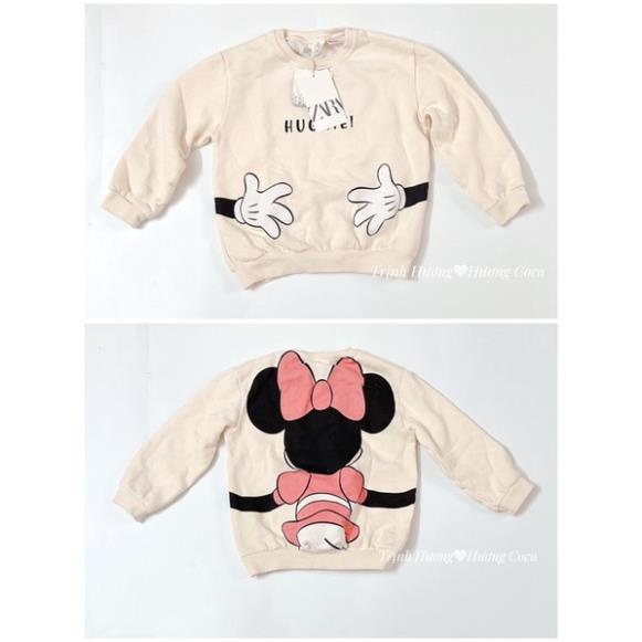 Áo nỉ mickey cao cấp bé gái hàng vợt sale 70%