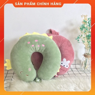 Gối cổ chữ U cho dân văn phòng, gối ngủ chống đau mỏi vai gáy, có nút khuy bấm cài tiện lợi