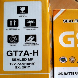 BÌNH ẮC QUY KHÔ GS GT7A-H (12V-7AH)