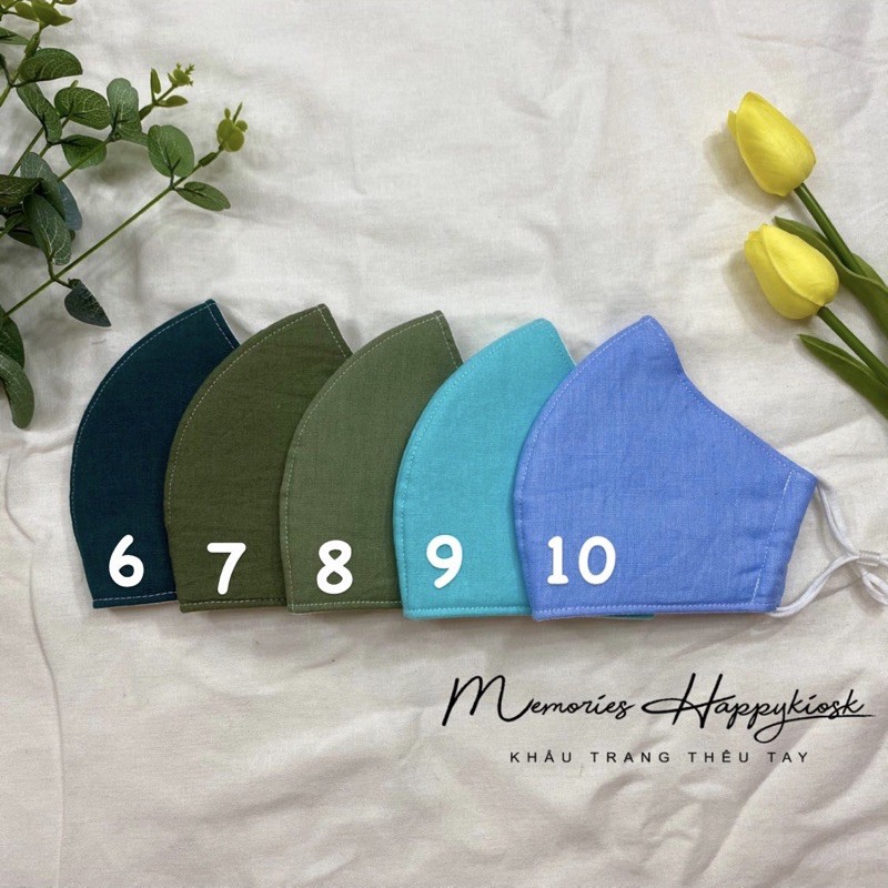 Khẩu trang vải linen 3 lớp