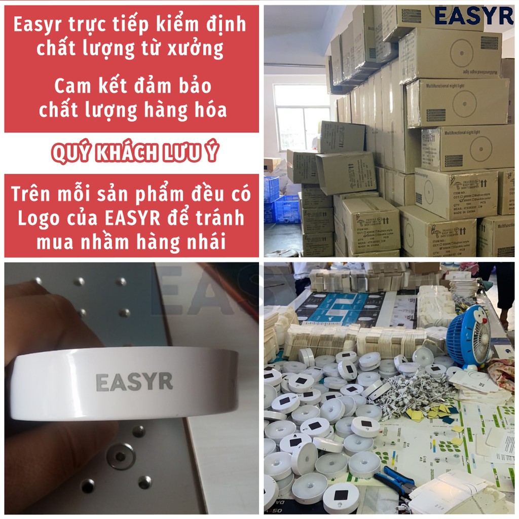 Đèn Led Cảm Ứng Thân Nhiệt 16 Bóng Chuyển Đổi 2 Màu EASYR Pin 700mah, Sạc USB, 16 Led | BigBuy360 - bigbuy360.vn