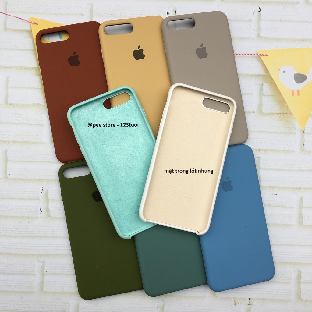 ỐP IPHONE SILICON CHỐNG BẨN LOGO TÁO - 8 MÀU | BigBuy360 - bigbuy360.vn
