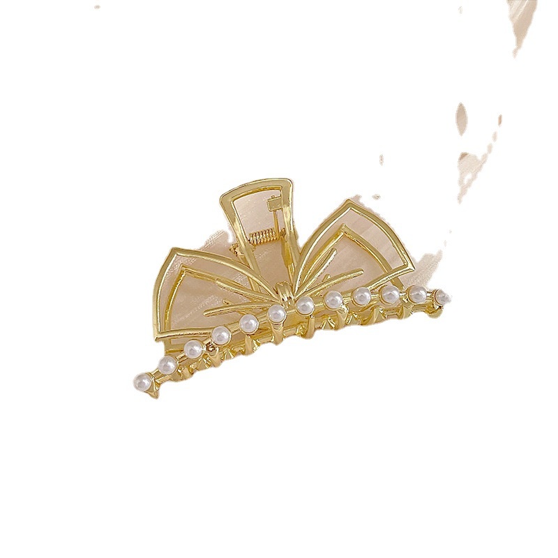 Kẹp Tóc Cá Mập Cỡ Lớn Bằng Kim Loại Thiết Kế Mới Dành Cho Nữ