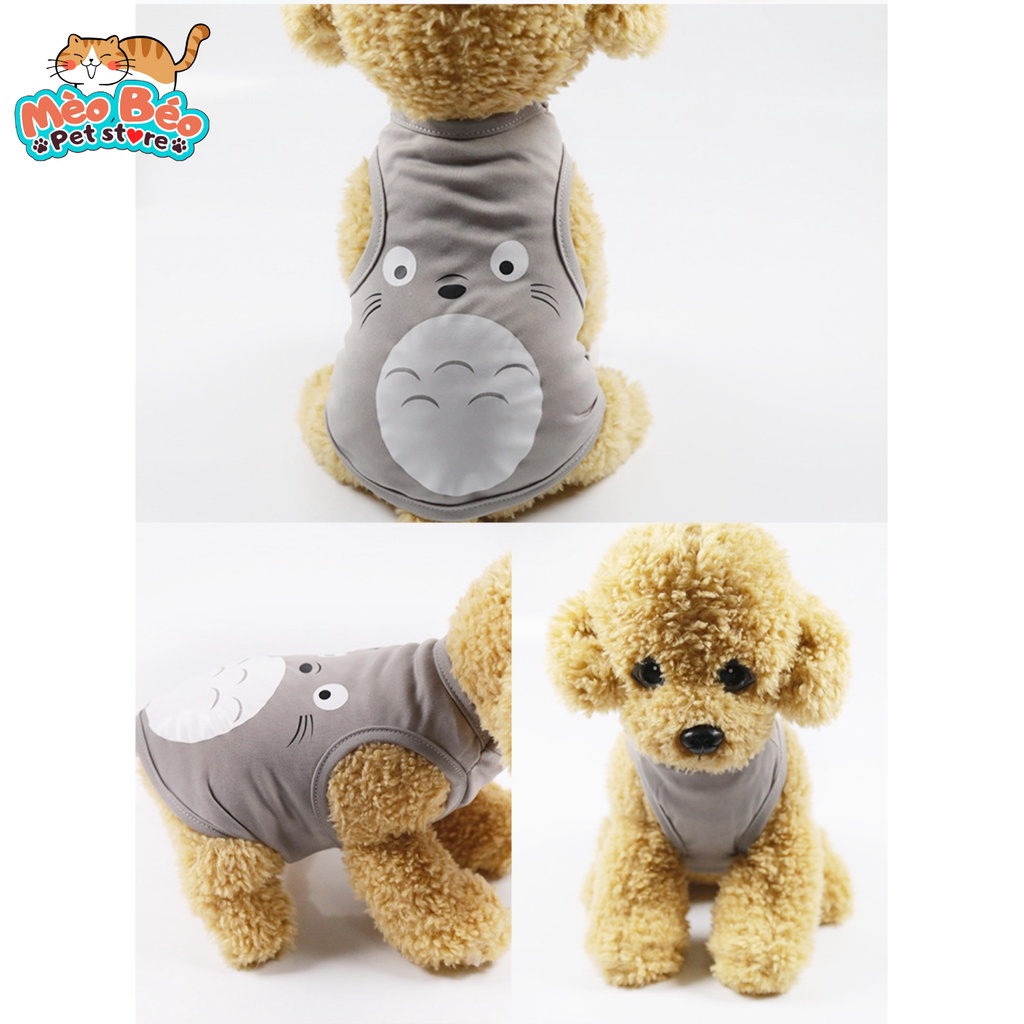 Áo hè chó mèo thú cưng - ba lỗ cotton co giãn thoáng mát