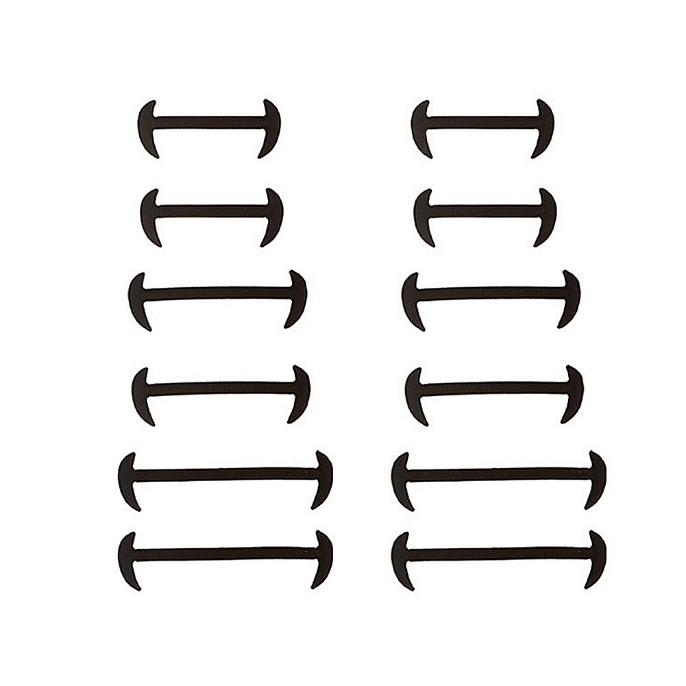 Set 12 dây buộc giày da không cần buộc bằng silicon 3CM/ 4CM/ 5CM