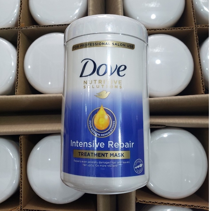 Kem Ủ Hấp Phục Hồi Tóc Hư Tổn Dove Hộp 900ml