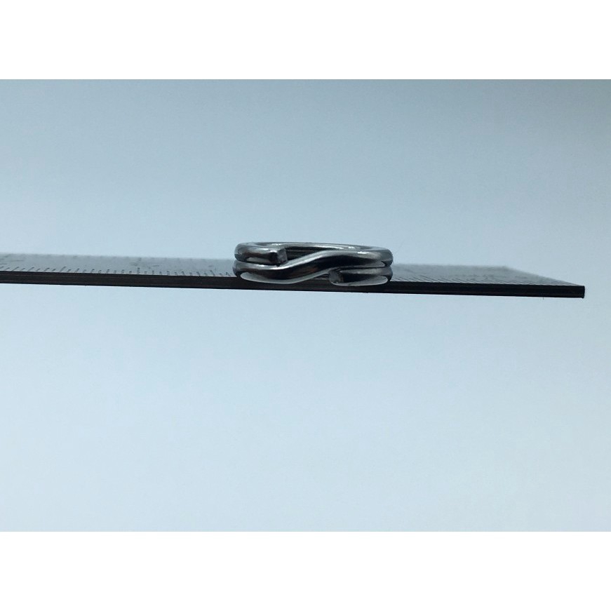 50 Khuyên tròn nối mồi câu cá bằng thép không gỉ 304 chất lượng cao