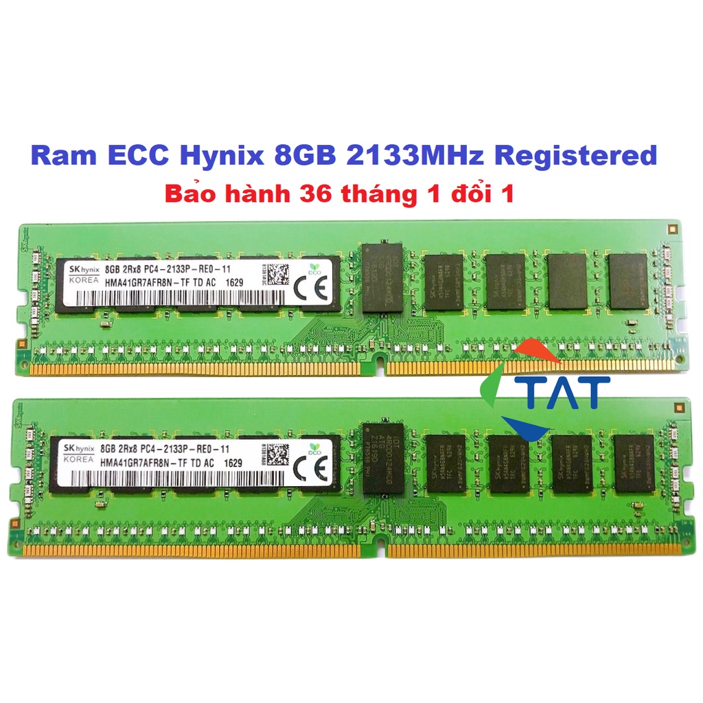 Ram Server ECC Registered Hynix 8GB DDR4 2133MHz Chính Hãng - Bảo hành 36 tháng