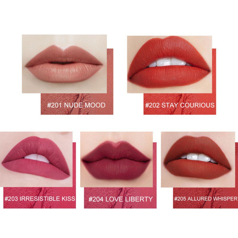 [Hàng mới về] Son lì mềm mịn kháng nước dưỡng ẩm lâu trôi