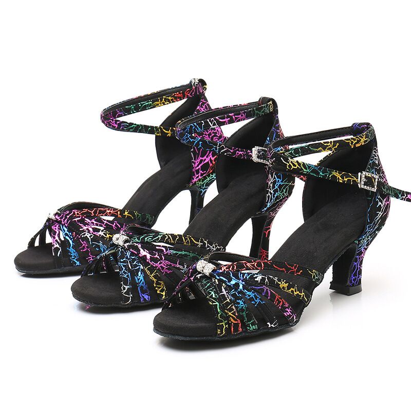 Giày Cao Gót Nhảy Latin Tango Tango Hiện Đại Màu Sắc Phong Cách Mới Cho Người Lớn 5cm/7cm