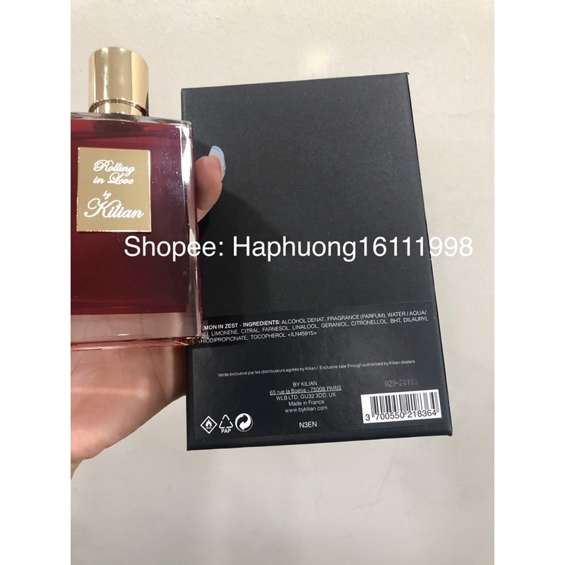 Nước Hoa KILIAN Rolling In Love EDP đỏ