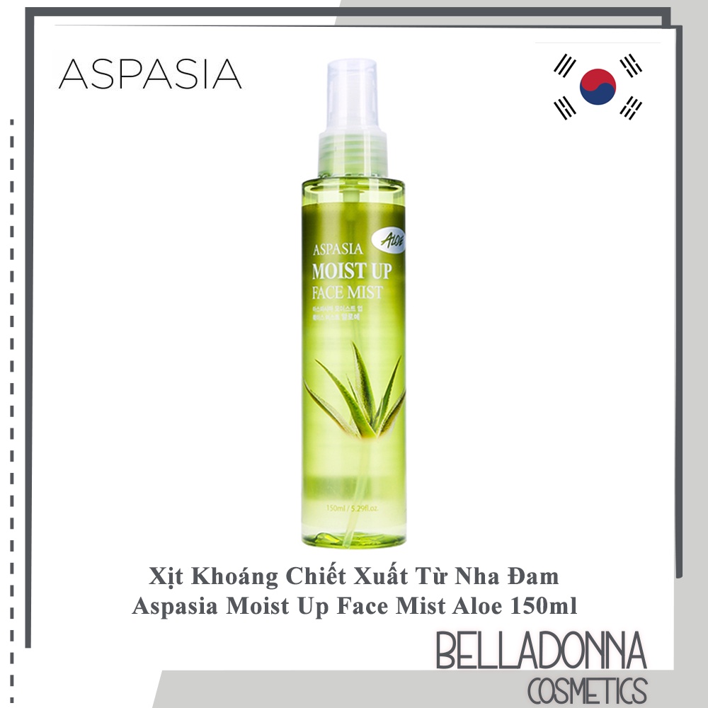 [4 Loại] Xịt Khoáng Aspasia Moist Up Face Mist 150ml