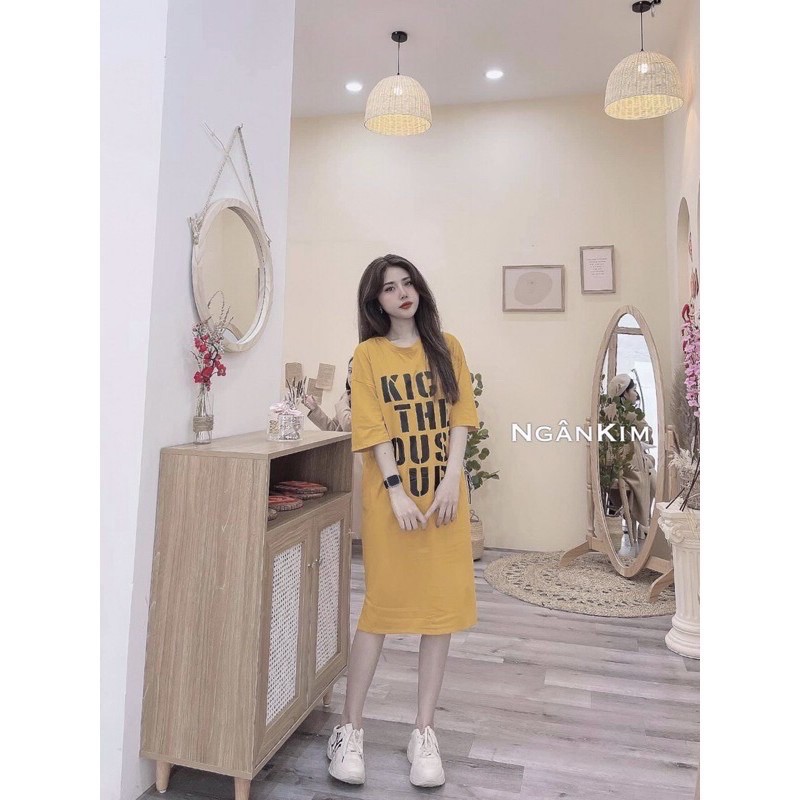 [Deal Hot] Váy Suông Cotton Nữ Hót KICH UP From Rộng Dáng Dài