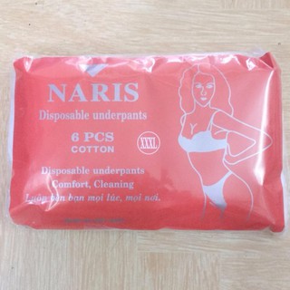 Quần lót giấy cotton cho mẹ Naris gói 6 cái