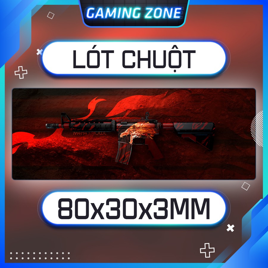 Lót chuột, bàn di chuột chơi game hình Howl CSGO chống trượt siêu bền siêu đẹp