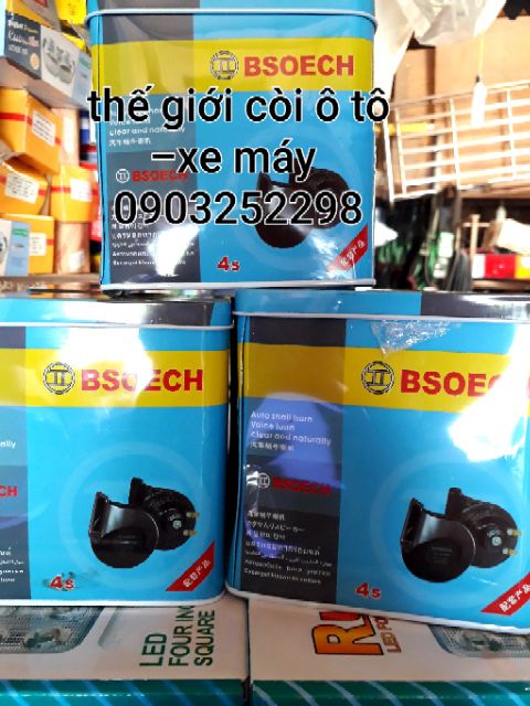Còi sên - kèn sên xe máy âm thanh lớn - ô tô 12v -24v có clip