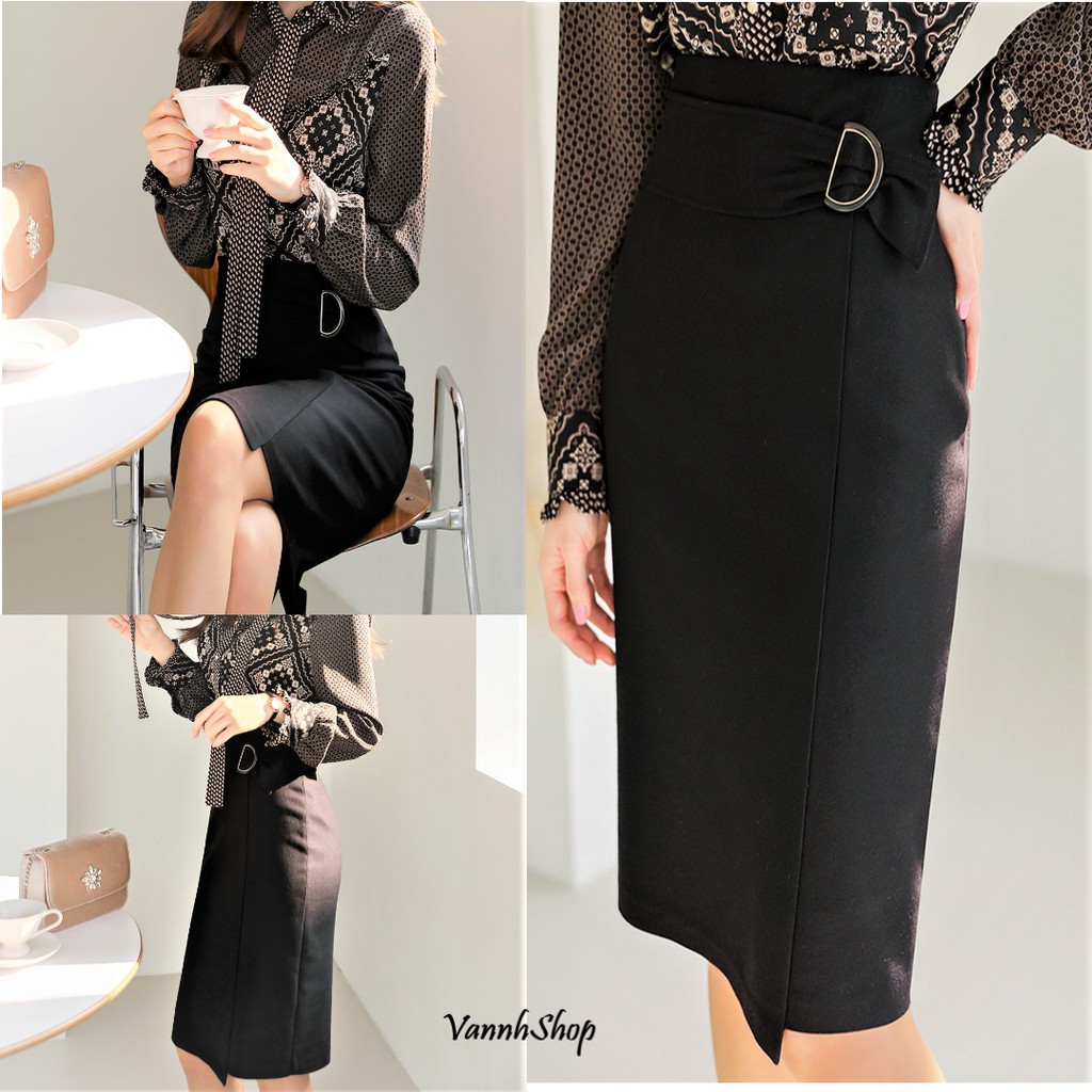 Mẫu mới 2021 🌹 Chân váy công sở 🌹 Váy nữ đẹp 🌹 dáng bút chì MS021 thiết kế cao cấp VannhShop | BigBuy360 - bigbuy360.vn