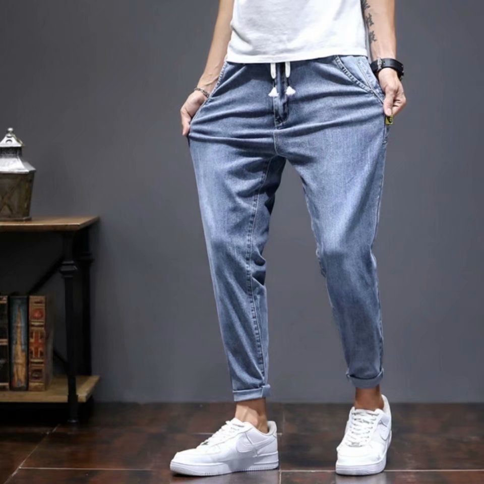 Quần baggy jean nam logo bên cạnh 8025 Pon.mens