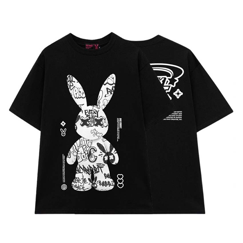 Áo thun Badd.Rabbit Grafitiiii local brand unisex - Áo phông nam nữ tay lỡ, form rộng wearzone
