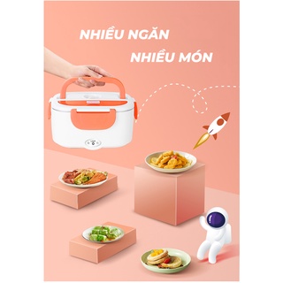 Cặp lồng cơm Hâm nóng cắm điện ruột inox 304 cao cấp màu ngẫu nhiên