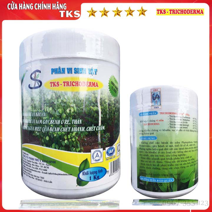 1 KG TRICHODERMA Chứ 5 tỷ Bào Tử Nấm, Phòng Trừ Bệnh Rộng Hơn - Bột Hòa Tan