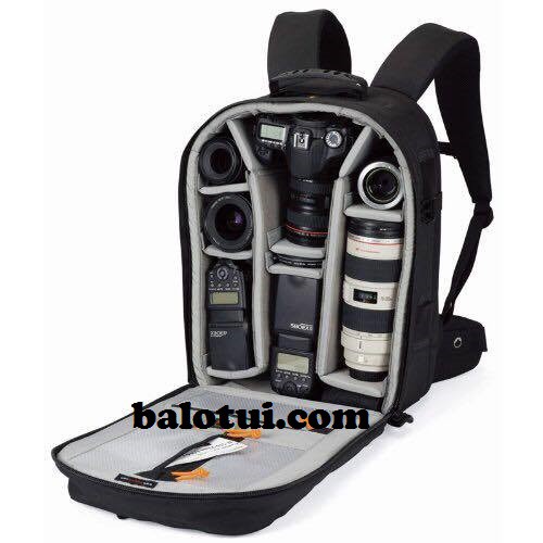 Balo máy ảnh DSLR LOWEPRO RUNNER 350AW, Balo đựng máy ảnh có ngăn laptop chất vải chống nước tốt