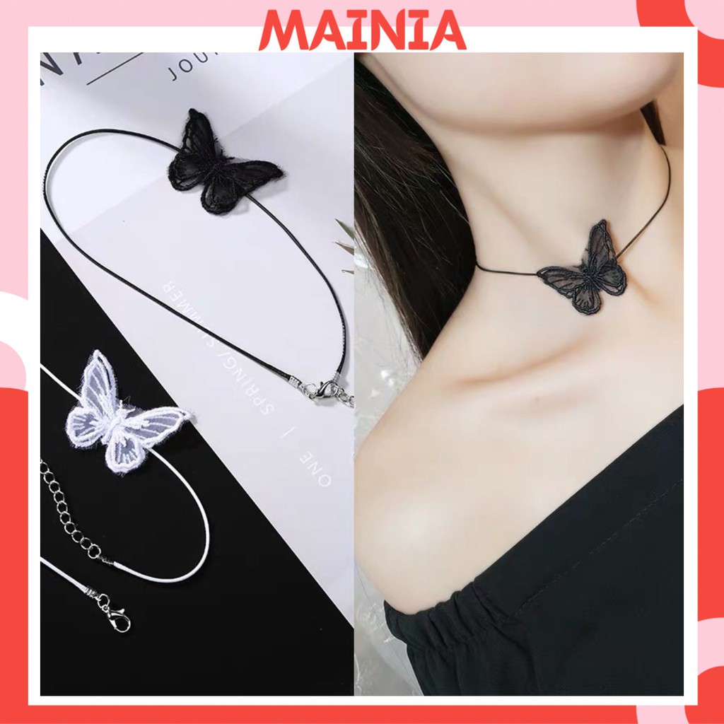 Choker Vòng Cổ Hình Bướm Phong Cách Hàn Quốc Dễ Thương Mainia Shop