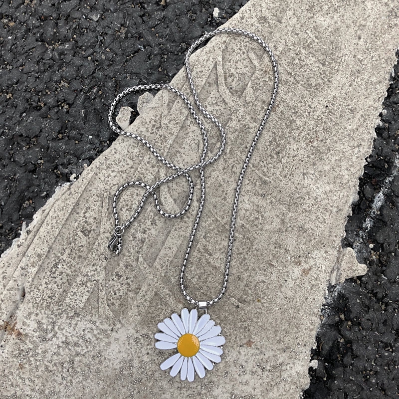 Dây Chuyền Mặt Hình Hoa Cúc Nhỏ Thời Trang Dành Cho Cặp Đôi 22176