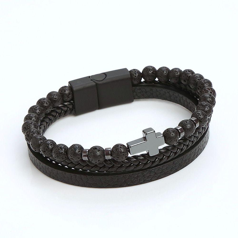 QQMALL Vòng Tay Nhiều Lớp Phong Cách Vintage Cho Nam Và Nữ