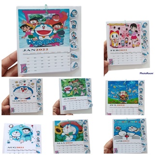 Lịch mini hình Doraemon và hello kitty 2022