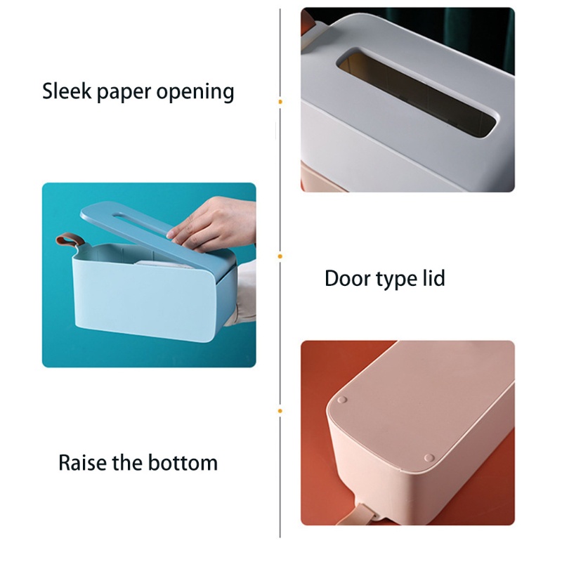 Giá Đỡ Khăn Giấy Hình Chữ Nhật Tiện Dụng Cho Gia Đình / Văn Phòng