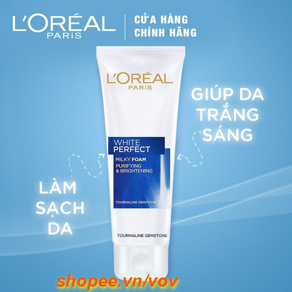 Sữa Rửa Mặt Trắng Mịn Da Loreal Paris White Perfect 100ml 100% chính hãng, vov cung cấp và bảo trợ.