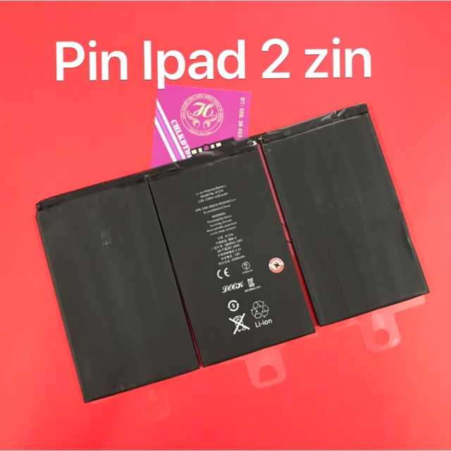 Pin ipad 2 zin theo máy-mới 100%