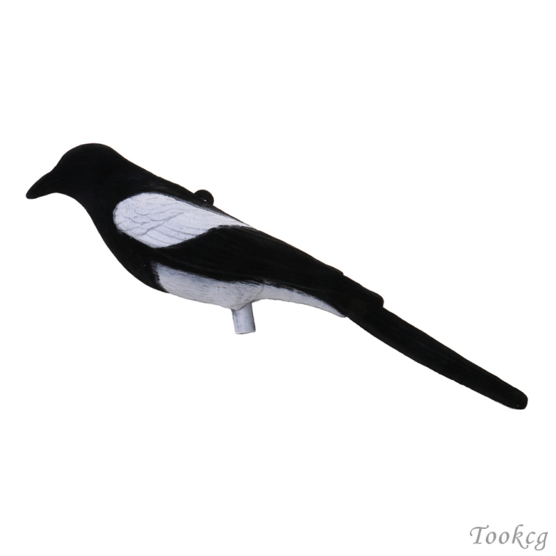 Full Flocked Realistic Calling Magpie Decoy Shooting/Hunting Decoying Bait