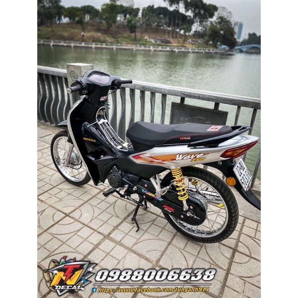 Tem xe Wave Alpha- Tem wave 110 ghép crom