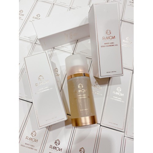 SỮA RỬA MẶT TẾ BÀO GỐC RMON WHITE LABEL GOLD CLEANSING GEL 120ML