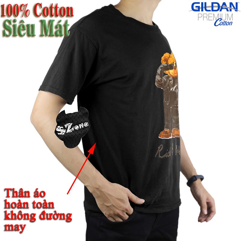 Áo Phông Cotton 100% In Hình 3D Cao Cấp SZone PM57