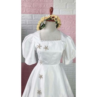 (miễn phí chỉnh váy) có Size to đầm dạ hội cưới cổ vuông tay phồng váy xòe cô dâu chụp ảnh cưới đi bàn giá rẻ