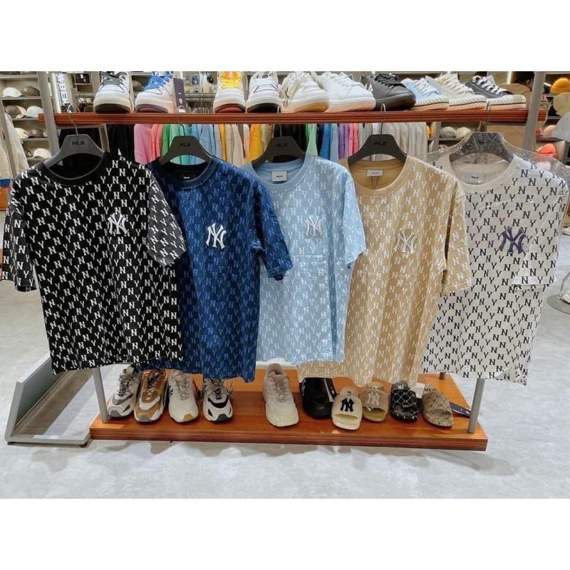 áo tee monogram MLB nhiều màu