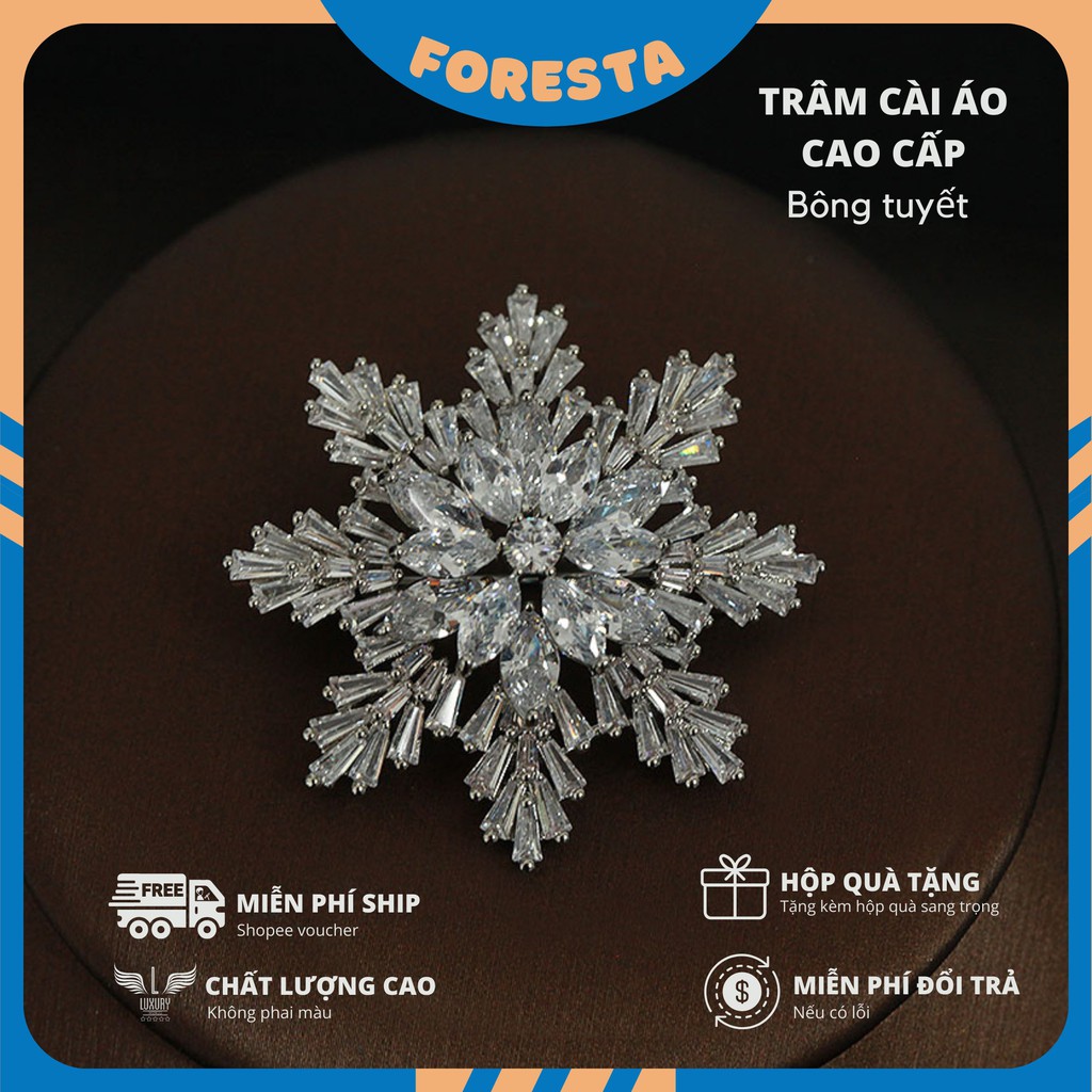 Trâm cài áo bông tuyết FORESTA