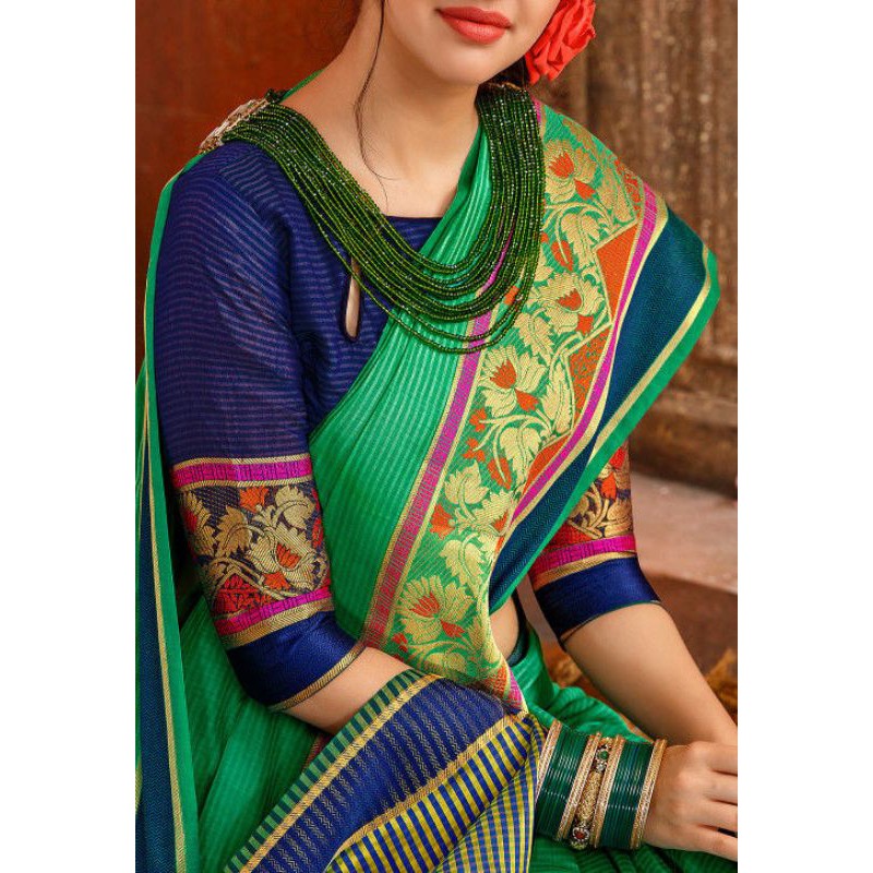 Saree cotton lụa truyền thống Ấn Độ