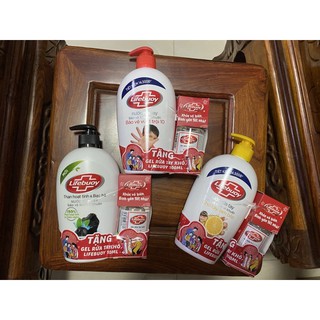 Combo Nước rửa tay chai Lifebouy bảo vệ vượt trội 500ml + gel rửa tay khô