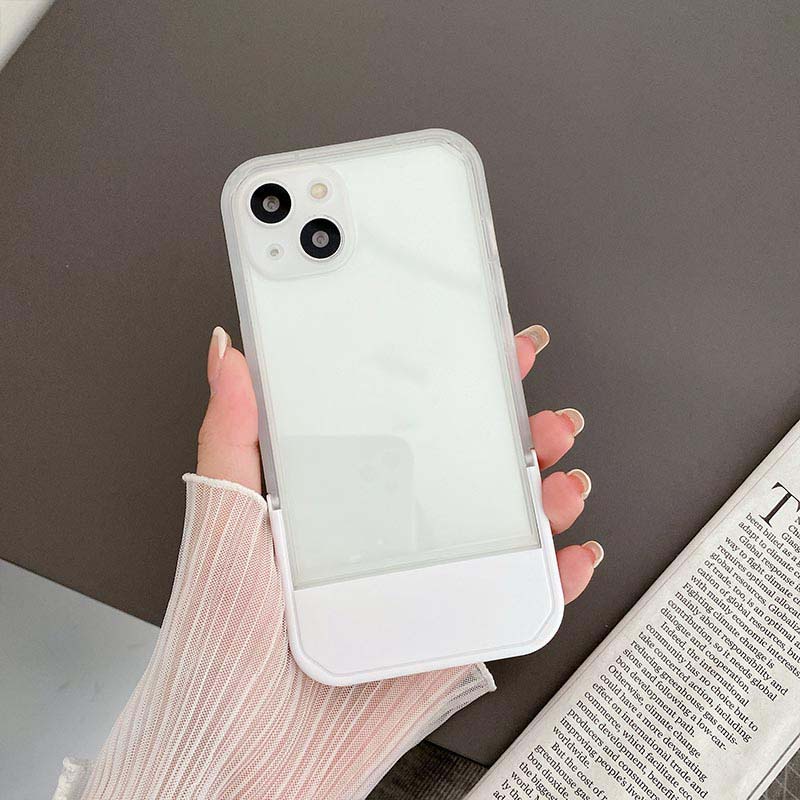 Ốp Điện Thoại Mềm Trong Suốt Có Giá Đỡ Ẩn Cho iPhone 7 8 plus 13 12 11 pro Max X XR xsmax 8 plus Iphone11