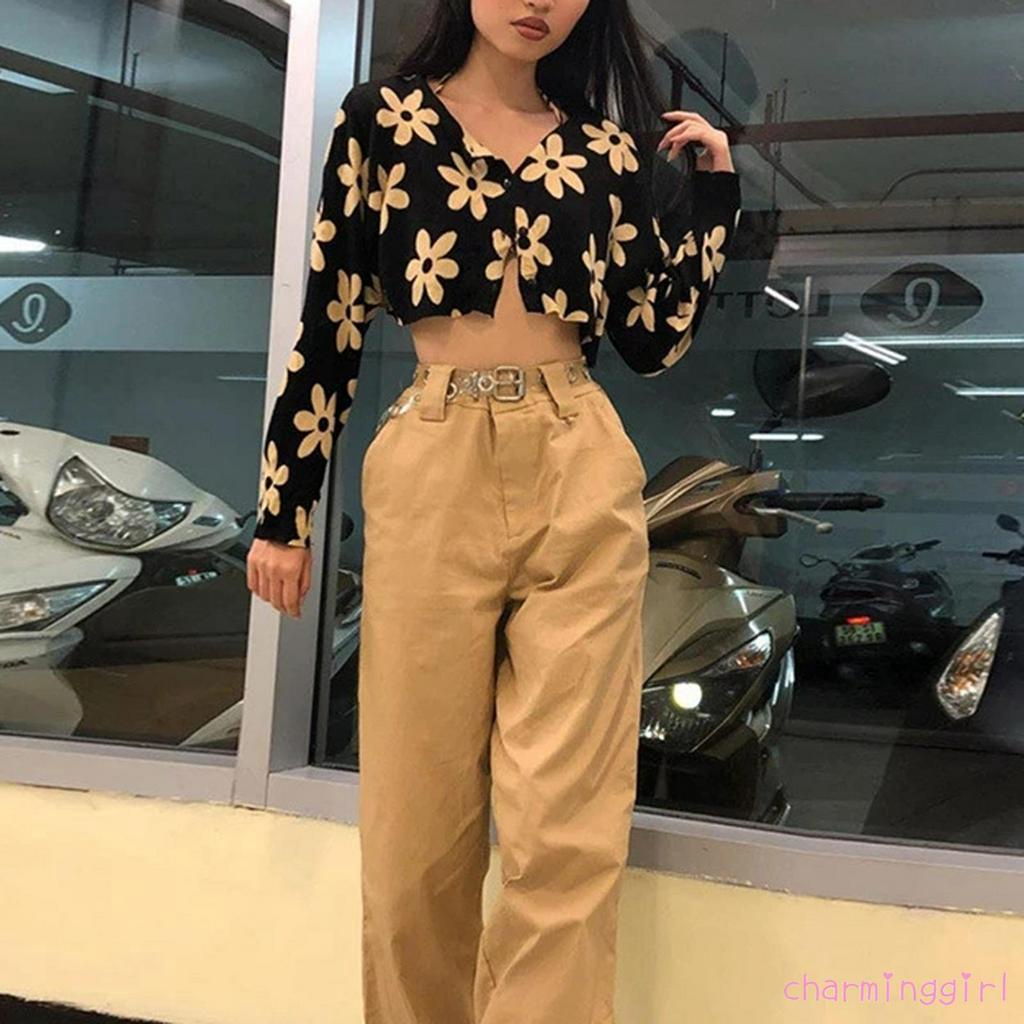 Áo Nữ Tay Dài Cổ Chữ V Thời Trang Quyến Rũ