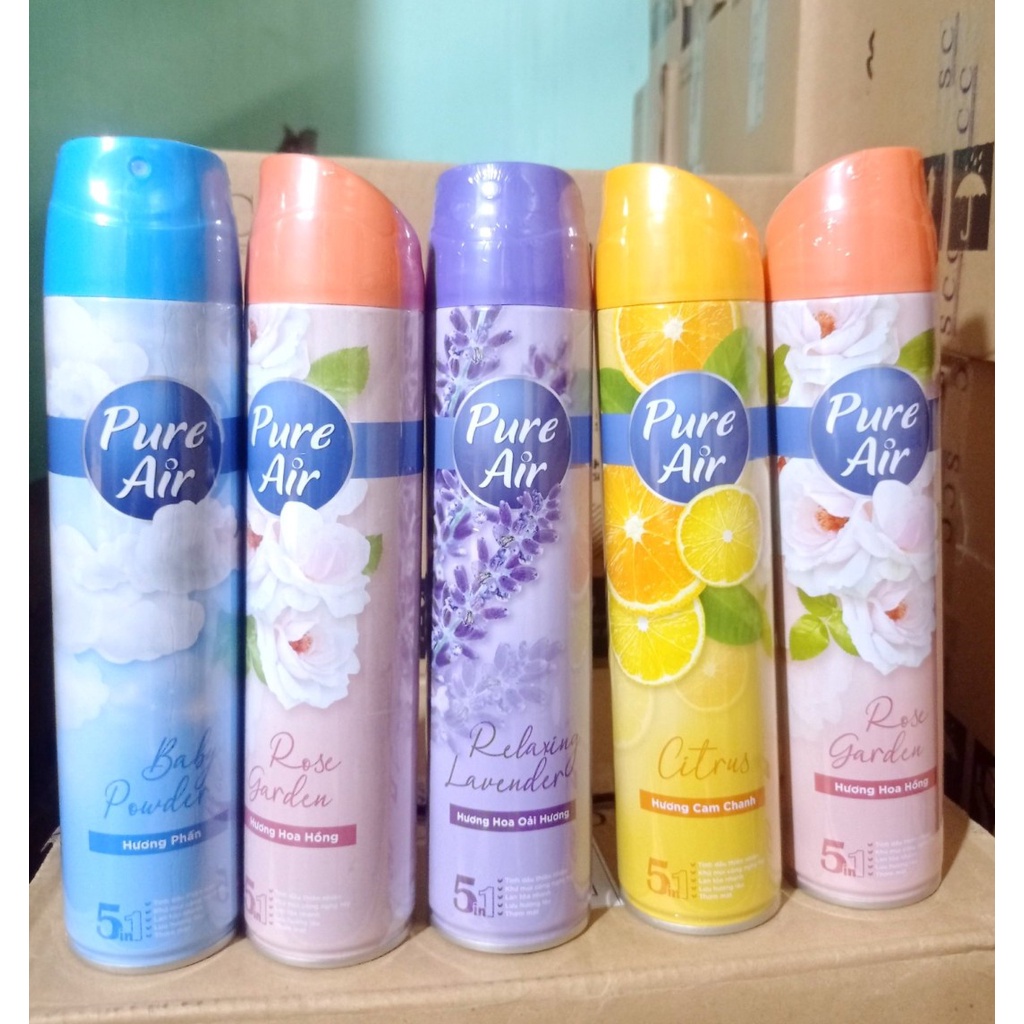 XỊT PHÒNG PURE AIR 280ML (5 MÙI HƯƠNG)