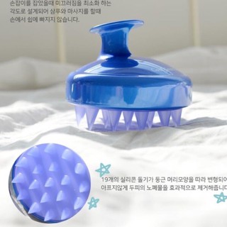 Lược Gội Đầu Và Mát Xa Silicon xuất Nhật Bản - Bàn Chà Massage Đầu Và Mát Xa Cơ Thể Silicone