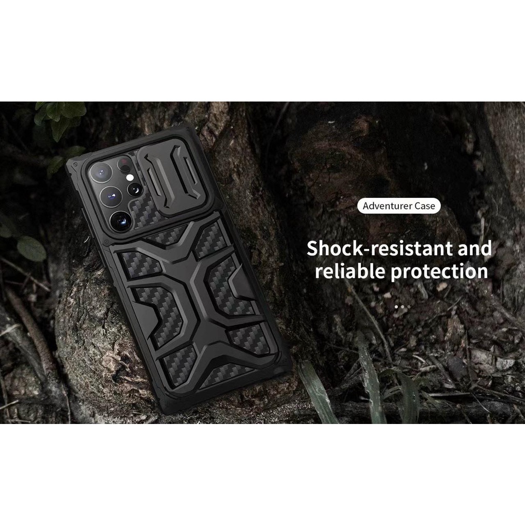 Ốp lưng Samsung Galaxy S23 Ultra S22 Ultra Nillkin CamShield Pro trượt bảo vệ camera chống suốc